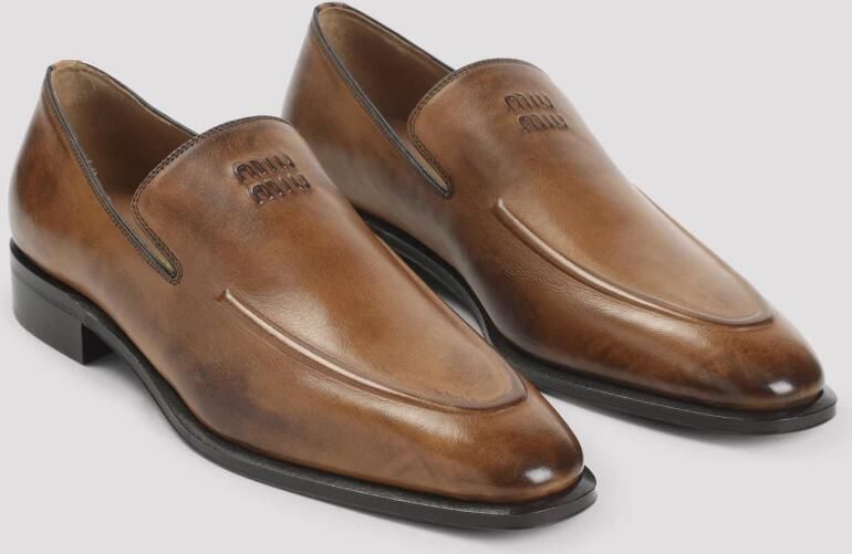 Miu Leren Loafers - Foto 2