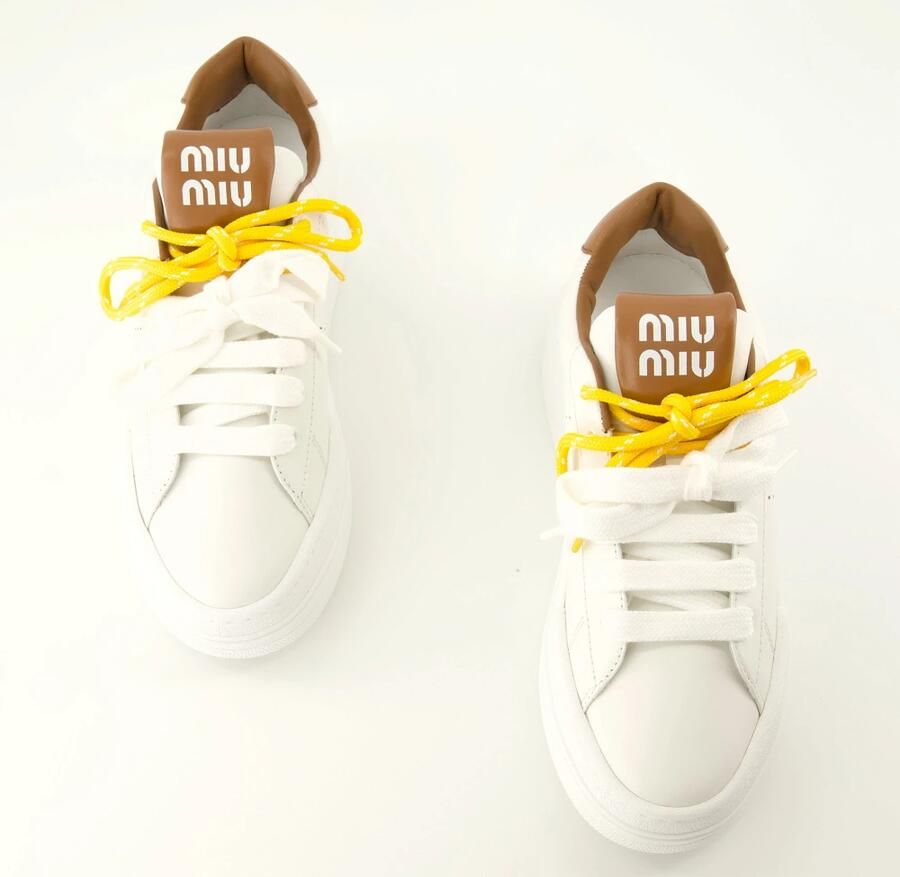 Miu Leren Sneakers - Foto 4