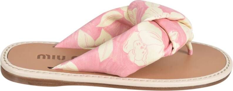 Miu Lichtroze Sandalen Roze Dames