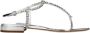 Miu Metallic Rhinestone Flip-Flop Sandalen - Thumbnail 1