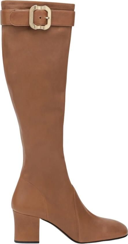 Miu Nappa Leren Laarzen Met Gesp