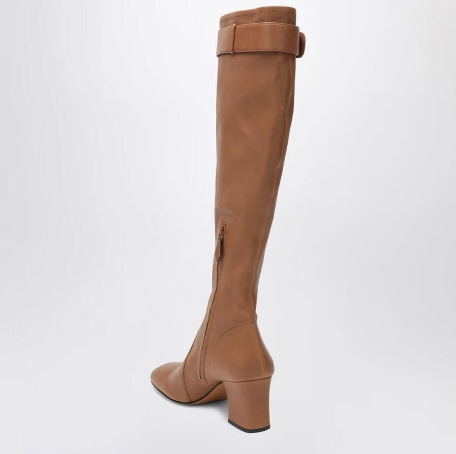 Miu Nappa Leren Laarzen Met Gesp - Foto 2