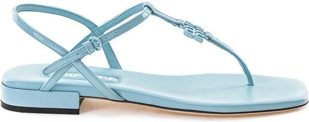Miu Blauwe Patent Sandalen Blue Dames - Foto 2