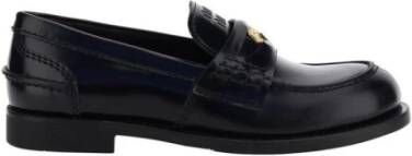 Miu Penny Loafers met reliëflogo