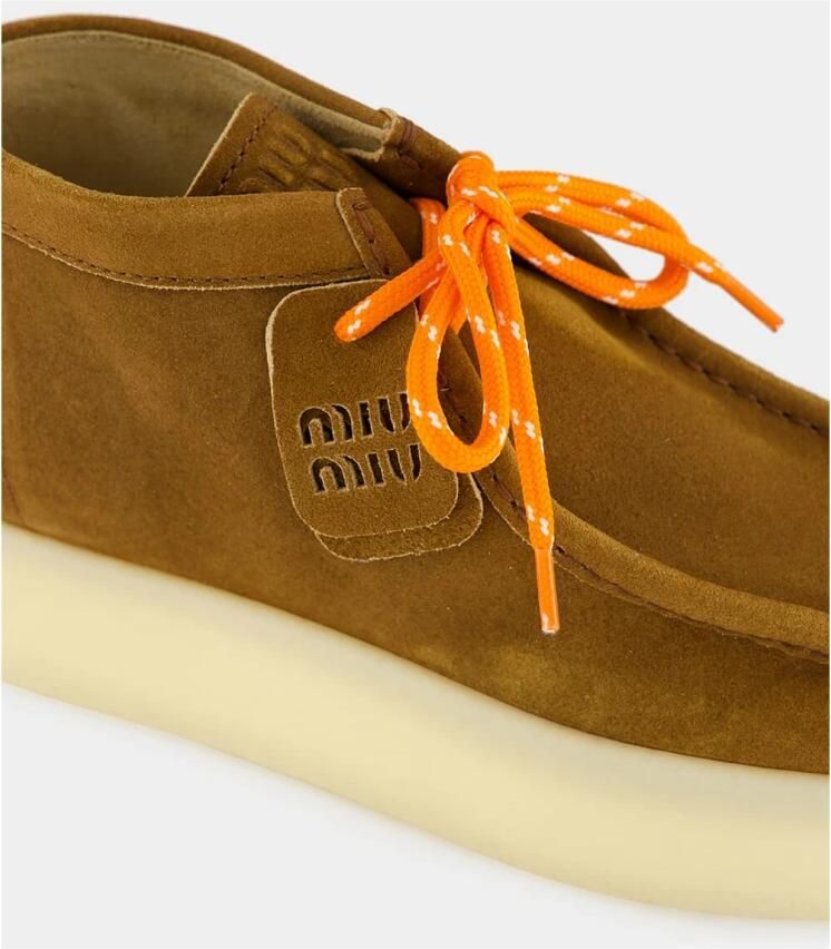 Miu Platform Suède Enkellaarsjes - Foto 2