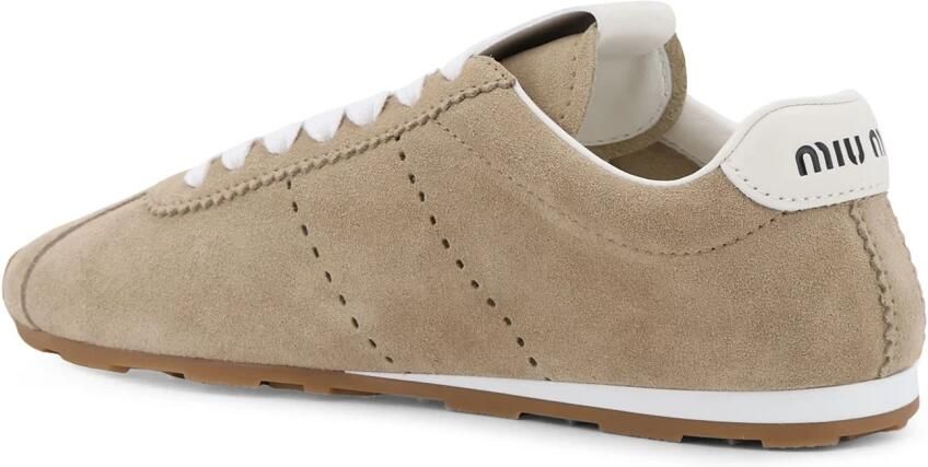 Miu Low-Top Sneakers Desert Suede Sneaker in beige - Foto 3