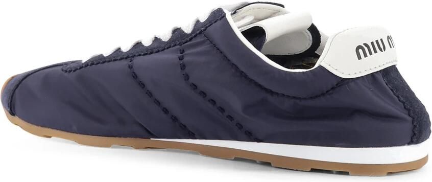 Miu Plume Technische Stof En Suède Sneakers - Foto 4