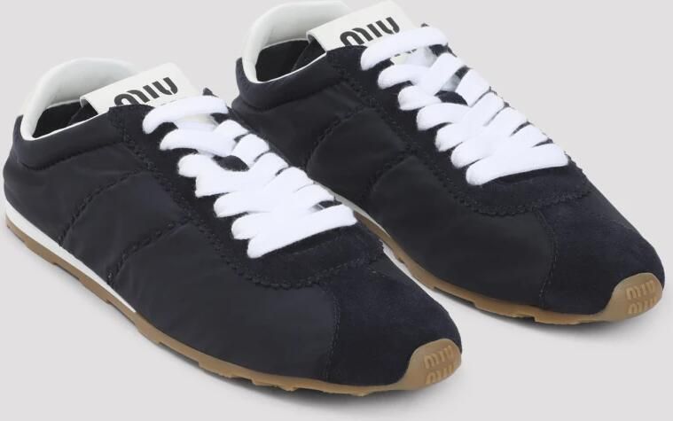 Miu Plume Technische Stof En Suède Sneakers - Foto 3