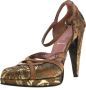 Miu Pre-owned Fabric heels Brown Dames - Thumbnail 1