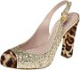 Miu Pre-owned Fabric heels Yellow Dames - Thumbnail 1