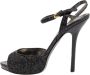 Miu Pre-owned Fabric sandals Black Dames - Thumbnail 1