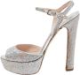 Miu Pre-owned Fabric sandals Gray Dames - Thumbnail 1
