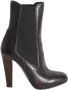 Miu Pre-owned Leather boots Brown Dames - Thumbnail 1