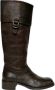 Miu Pre-owned Leather boots Brown Dames - Thumbnail 1