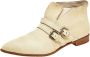 Miu Pre-owned Leather boots White Dames - Thumbnail 1
