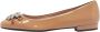 Miu Pre-owned Leather flats Beige Dames - Thumbnail 1