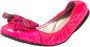 Miu Pre-owned Leather flats Pink Dames - Thumbnail 1