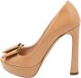 Miu Pre-owned Leather heels Beige Dames - Thumbnail 1