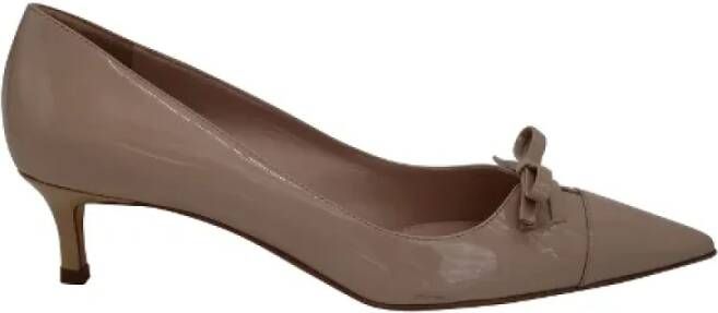 Miu Pre-owned Leather heels Beige Dames