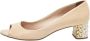 Miu Pre-owned Leather heels Beige Dames - Thumbnail 1