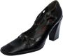 Miu Pre-owned Leather heels Black Dames - Thumbnail 1