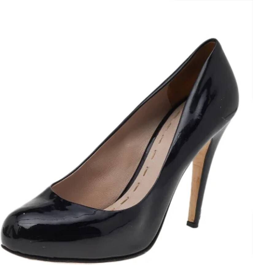 Miu Pre-owned Leather heels Black Dames