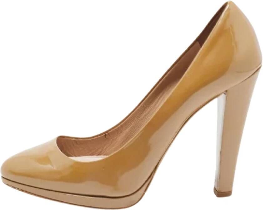 Miu Pre-owned Leather heels Brown Dames