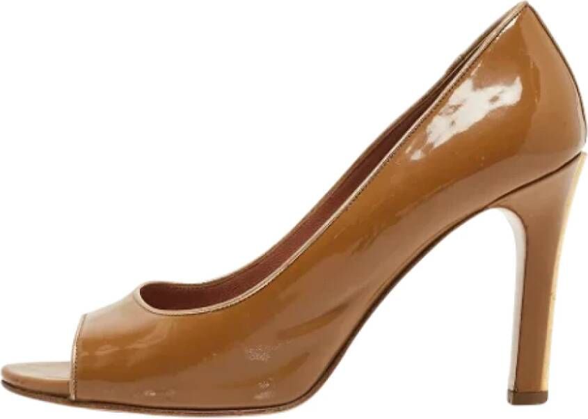 Miu Pre-owned Leather heels Brown Dames