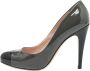 Miu Pre-owned Leather heels Gray Dames - Thumbnail 1