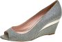 Miu Pre-owned Leather heels Gray Dames - Thumbnail 1