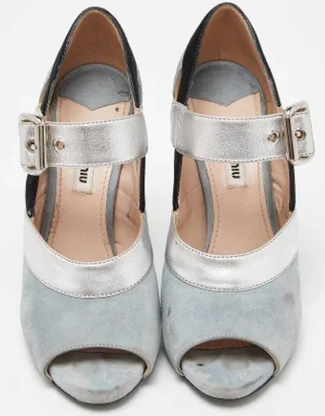Miu Pre-owned Leather heels Multicolor Dames
