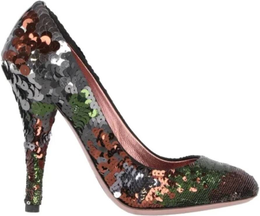 Miu Pre-owned Leather heels Multicolor Dames