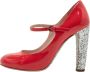 Miu Pre-owned Leather heels Red Dames - Thumbnail 1
