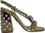 Miu Pre-owned Leather heels Yellow Dames - Thumbnail 1
