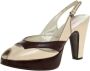 Miu Pre-owned Leather sandals Beige Dames - Thumbnail 1