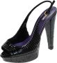 Miu Pre-owned Leather sandals Black Dames - Thumbnail 1