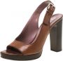Miu Pre-owned Leather sandals Brown Dames - Thumbnail 1