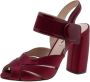 Miu Pre-owned Leather sandals Red Dames - Thumbnail 1