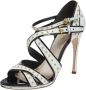 Miu Pre-owned Leather sandals White Dames - Thumbnail 1