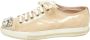 Miu Pre-owned Leather sneakers Beige Dames - Thumbnail 1