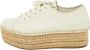 Miu Pre-owned Leather sneakers White Dames - Thumbnail 1