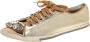 Miu Pre-owned Leather sneakers Yellow Dames - Thumbnail 1
