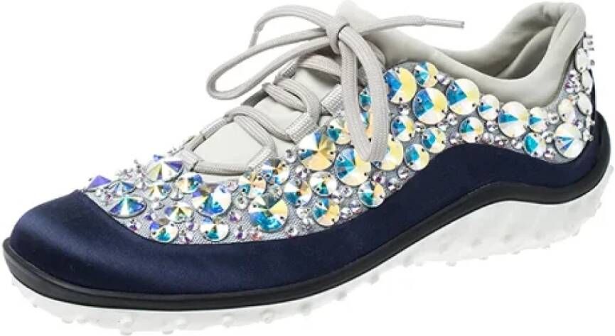 Miu Pre-owned Mesh sneakers Blue Dames