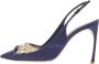 Miu Pre-owned Satin heels Blue Dames - Thumbnail 1