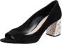 Miu Pre-owned Suede heels Black Dames - Thumbnail 1