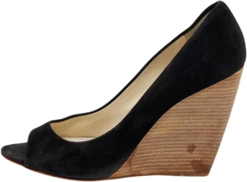 Miu Pre-owned Suede heels Black Dames