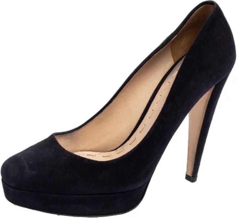 Miu Pre-owned Suede heels Black Dames