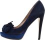 Miu Pre-owned Suede heels Blue Dames - Thumbnail 1