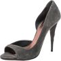 Miu Pre-owned Suede heels Gray Dames - Thumbnail 1