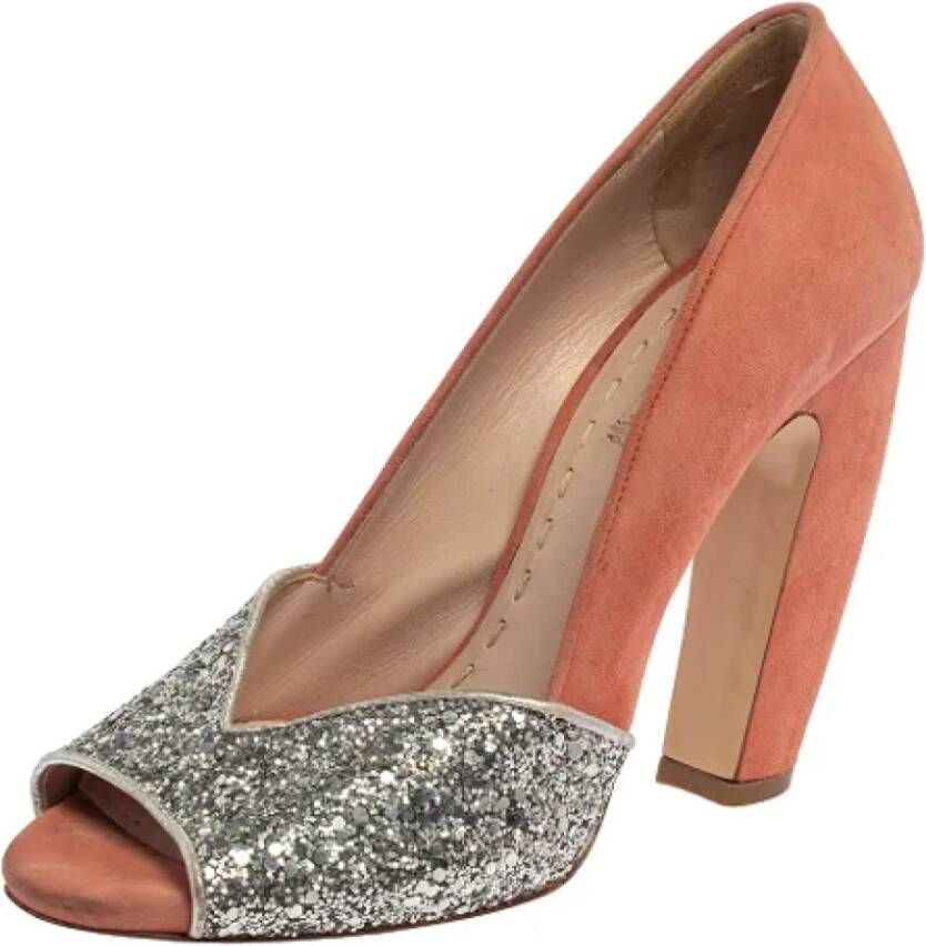 Miu Pre-owned Suede heels Pink Dames